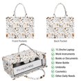 thumbnail image 2 of Large Capacity Tote Bag,Trick or Treat Halloween Pattern Handbag Fashion Luxury Tote Bag,15.7"x13"x 5.1" Inches,Laptop Compatible, 2 of 6
