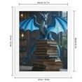 thumbnail image 2 of Paint by Numbers Kit for Adults, Blue Dragon Library Books Adventure Paint by Numbers, Easy Paint by Numbers Kit for Adults Beginner, DIY Adult Paint by Number Kits on Canvas, Home Decor, 2 of 7