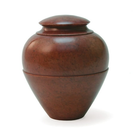 Stone Cremation Urn Stone Cremation Urn For Dogs And Cats - Small 30 Pounds - Terracotta Brown - Engraving Sold Separately ()