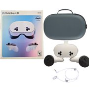 2024 New Meta Quest 3S All-In-One VR Headset 128GB Virtual Reality with Advanced Touch Plus Controllers, 1832x1920 up to 120 Hz Refresh Rate LCD, Enhanced Graphics, Mytrix Carrying Case & Earphone