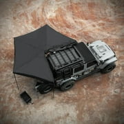 270 Car Awning for Passenger Side, 108 ft² Shelter Car Side Waterproof UV50+ Wind Resistan, Rooftop Pullout Ripstop, 270 Degree Vehicle Awning for Jeep/SUV/Truck/Van (Black)