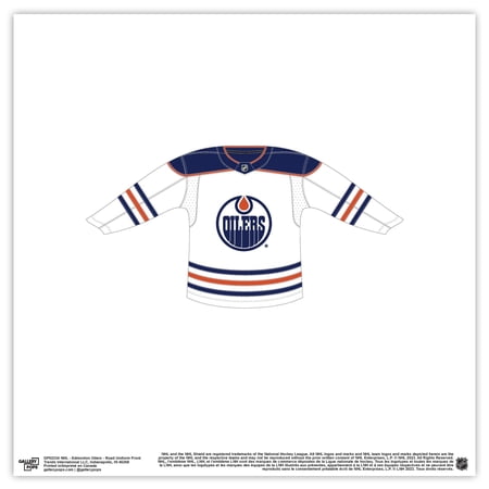 Gallery Pops NHL - Edmonton Oilers - Road Uniform Front Wall Art, Unframed Version, 12" x 12"