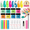 A1-Glacial Blue, variant on AZUREBEAUTY Dip Nails Powder Starter Kit, Hot Pink Neon Yellow Pastel Blue Green 8 Spring Summer Colors with Nail Sticks, Base Glossy Matte Top Coat Activator Liquid Set Manicure Art 30 PCS