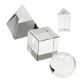 thumbnail image 1 of 4 Pack Optical Crystal Photography Prism Set,Include 55mm Ball,50mm Square and Triangular Prism, 60mm Optical Pyramid,4 x Optical Crystal,Transparent, 1 of 8