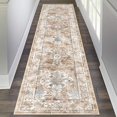 thumbnail image 1 of Findosom 2'x8' Hallway Runner Rug Washable Vintage Kitchen Laundry Runner with Non Slip Backing Farmhouse Entryway Living Room Floor Mat Stain Resistant Runner Carpet Orange, 1 of 5
