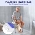 thumbnail image 3 of KEKOY Shower Chair, Height Adjustable Bath Chair with Back 500lb for Shower, Heavy Duty Bath Stool for Tub for Elderly, Senior, Handicap, Tool-Free Assembly, 3 of 10