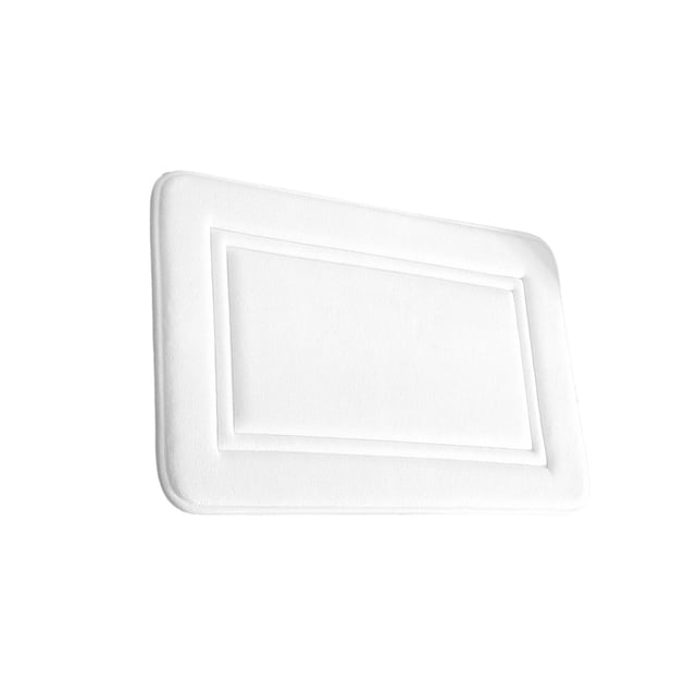 Bearachild Alfombrilla de poliéster antideslizante para el hogar, oficina, Hotel, sala de estar, dormitorio, baño, cocina, absorbente de agua, Juegos de accesorios de baño Blanco,Tipo 1 50x80cm
