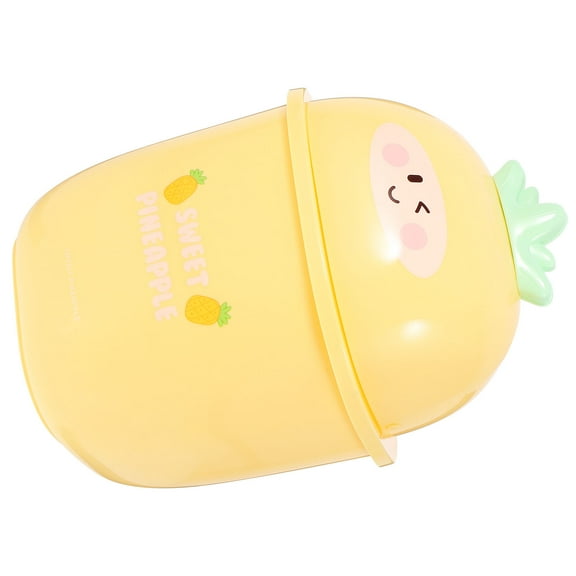 FRCOLOR Plastic Waste Basket Counter Trash Kitchen Garbage with Lid Little Girl
