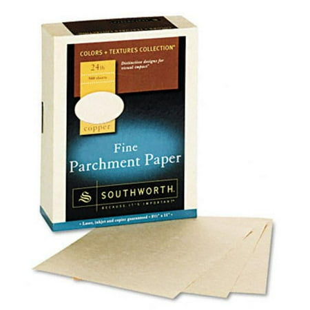 Southworth 894C Colors + Textures Fine Parchment Paper Copper 24lb Letter 500 per Box