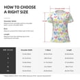 thumbnail image 5 of Naloa Hand Drawn Colored Hearts Print T-Shirts Short Sleeve V Neck Tees for Women Fashion Tops Trendy Lightweight Soft Casual Summer Outfits Clothes, 5 of 5