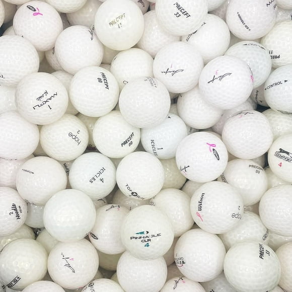 Mulligan - 48 Crystal Mix 5A/4A Recycled Used Golf Balls, White