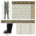 thumbnail image 6 of Chest Waders, Fishing Waders for Men Women Waterproof Hunting Chest Wader with Bootfoot Belt Breathable Lightweight Gray, 6 of 8