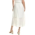 thumbnail image 2 of Nicole Miller womens  Lace Trim Skirt, m, White, 2 of 3