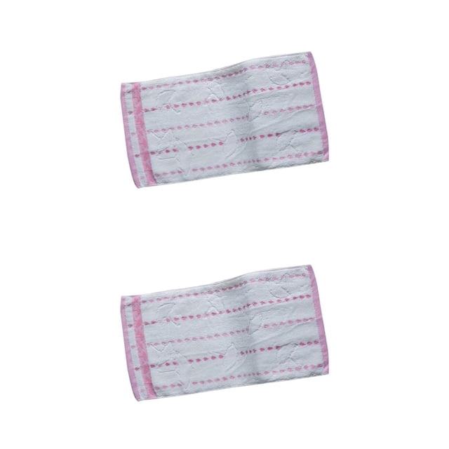 Monstrate NUEVO 25 * 50 cm Impresión de paraguas Super absorbente Algodón Impreso Toalla absorbente Toallas de cara de mano seca Rosado 2piezas
