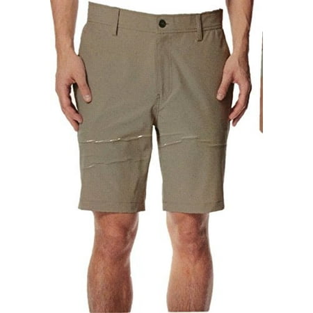 Cool Men's Hybrid Stretch Performance Zip Flat Front Shorts, Golf,