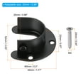 thumbnail image 2 of Uxcell 0.98" Dia Closet Rod Bracket,U Shape Stainless Steel Closet Pole Socket Rod Holder for Closet,Black 4Pack, 2 of 6