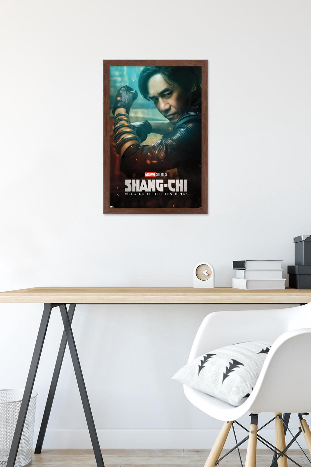 Marvel Shang-Chi and the Legend of the Ten Rings - WenWu One Sheet Wall Poster, 14.725" x 22.375", Framed