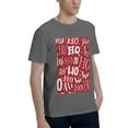 thumbnail image 2 of Bingfone Ho Pattern Funny Christmas Men'S Loose Fit Short-Sleeve Pocket T-Shirt, 2 of 7