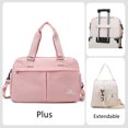 thumbnail image 1 of Extendable Travel Handbag Large Multi-layer Duffle Bag Travelling Luggage Storage Pack Bags Weekend Flight Carry On Handbag Pink plus, 1 of 6