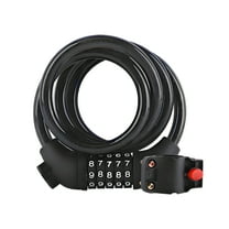 MELIVO Bike Lock,47.24" Bicycle Lock,Cable Bicycle Lock Bike Lock For Kids,Black