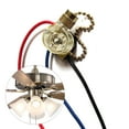 thumbnail image 2 of 3-Wire Pull Chain Switch for Ceiling Light Fans, Lamps, Wall Lights, 2 of 6