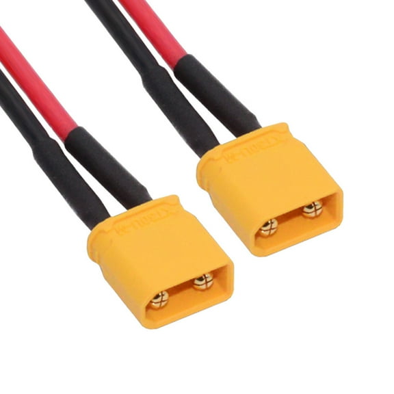 Xiwai XT30 Male to Male 18AWG Extension Cable Connector for RC Battery Portable Power Station Solar Panel
