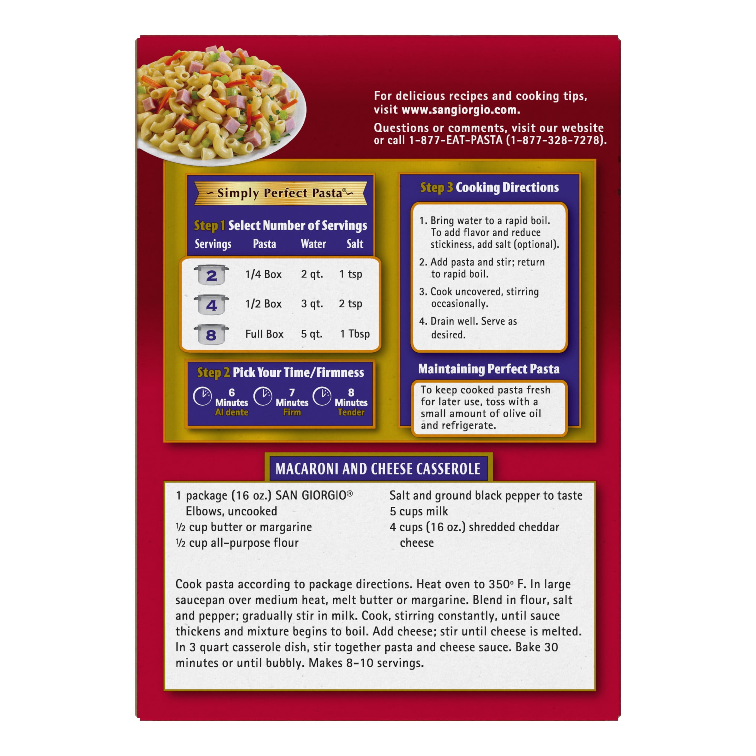 (2 pack) San Giorgio Elbow Macaroni Pasta, 16 Ounce Box