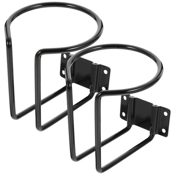 2 Pcs Metal Boat Cup Holder Wall Mount Cupholder Car Purpose Holders Phone for Your Drinks Rail
