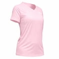 thumbnail image 2 of Playera Deportiva Wilson para Mujer Camuflaje a Tono Shade Cuello V Color Rosa Claro Talla EG, 2 of 4
