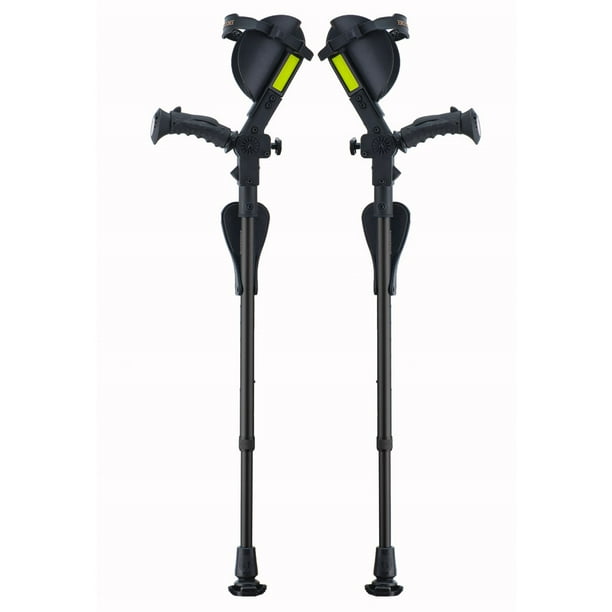 Ergobaum Junior Ergonomic Forearm Crutches Juvenile Black Walmart
