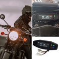 thumbnail image 2 of Wmool Digital Gauge Motorcycle Speedometer Oil Gauge Tachometer Universal with Neutral Headlight Turn Signal Indicator,Mechanical Motorcycle Speedometer Dual Odometer Gauge for Motorbike, 2 of 9