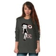 thumbnail image 5 of Betty Boop Cartoon Love Thoughts Women's Long Sleeve T Shirt Brisco Brands M, 5 of 5