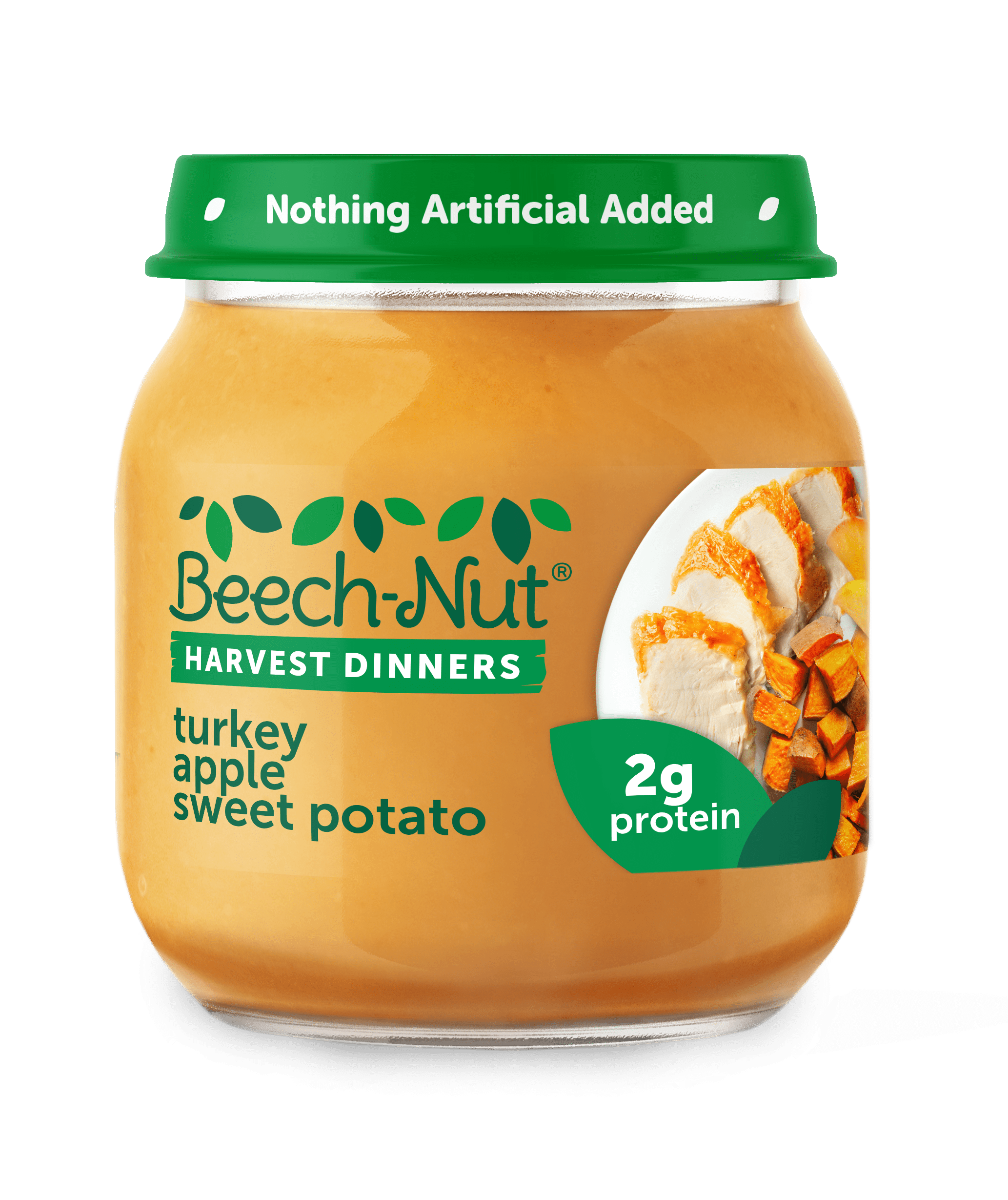 Beech-Nut Harvest Dinners Stage 2, Turkey Apple & Sweet Potato Baby Food, 4 oz Jar