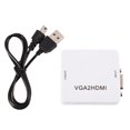 thumbnail image 3 of VGA To  Converter, USB Power Plug And Play 3.5mm Audio VGA Adapter Converter, Computer Accessory For PC Laptop DVD To HDTV Projector, 3 of 8