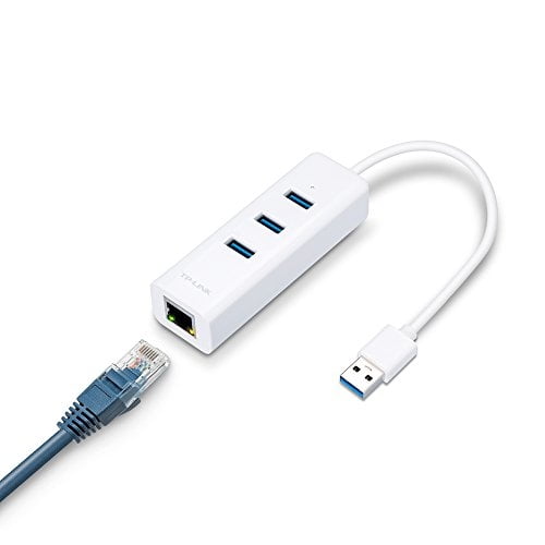 Adaptador Tp-Link USB 3.0 a Ethernet, Concentrador USB Portátil de 3 Puertos con 1 Adaptador de Red Gigabit RJ45