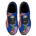 thumbnail image 2 of New Hampshire Stte Purple Lilac Flower and Purple Finch Bird Shoes Sneakers Black Size 10.5, 2 of 7