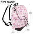thumbnail image 2 of Easygdp Breast Cancer Ribbons Awareness Mochila de Cuero para Mujeres, Bolso de Hombro, Bolsos de Mano de Moda para Trabajo y Viajes, 2 of 4
