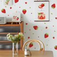 thumbnail image 2 of Conjunto de pegatinas de pared MACHAO fresa decoración dormitorio sala de estar cocina, 2 of 5