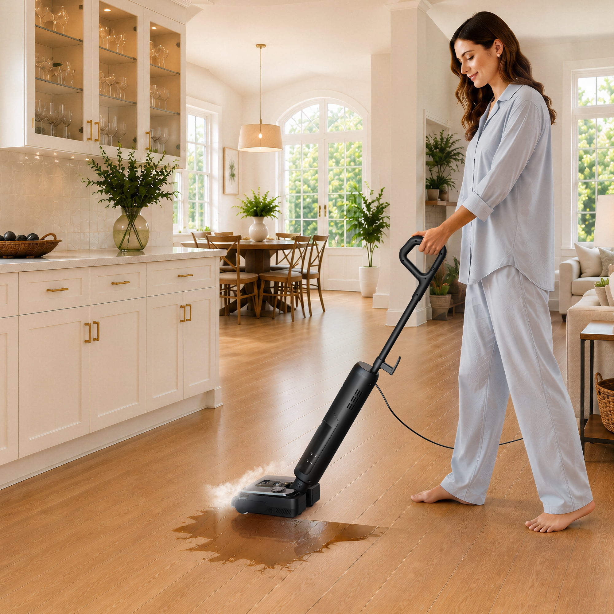 Dreame G10 SteamVac Corded Wet Dry Vacuum Mop with Steam Wash for Hard Floors