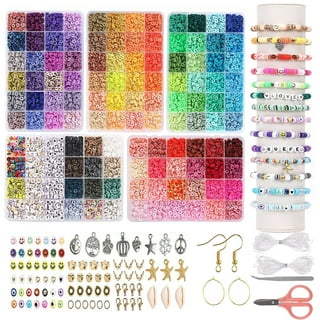 QUEFE 10800pcs Clay Beads for Bracelet Making Kit, 108 Colors Polymer  Heishi Beads for Girls 8-12, Letter Beads for Jewelry Making Kit, for  Preppy, Gifts, Crafts