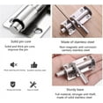 thumbnail image 3 of 2 Pcs Stainless Steel Door Latch Mini Sliding Bay Latch Suitable for Garden Doors Windows Warehouses (Silver), 3 of 5