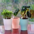 thumbnail image 4 of Self Watering Planter 5.7inch Mini Flower Plant Pot With Water Level Indicator For Garden Home Decor, 4 of 10