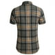 thumbnail image 4 of Mens Manga Corta Botón Abajo Camisas Cuadrado Gira Abajo Cuello Casual Camisa para Hombres, Blusa de Verano de Poliéster, 4 of 4