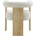 thumbnail image 3 of Meridian Furniture Barrel Dining Chair, Cream (Set of 1), 3 of 7