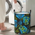 thumbnail image 4 of Lsque Play Game pattern Laundry Hamper Basket, Tall Woven Rope Hamper Basket for Clothes, Lightweight Storage Basket, Collapsible Waterproof-Small, 4 of 8