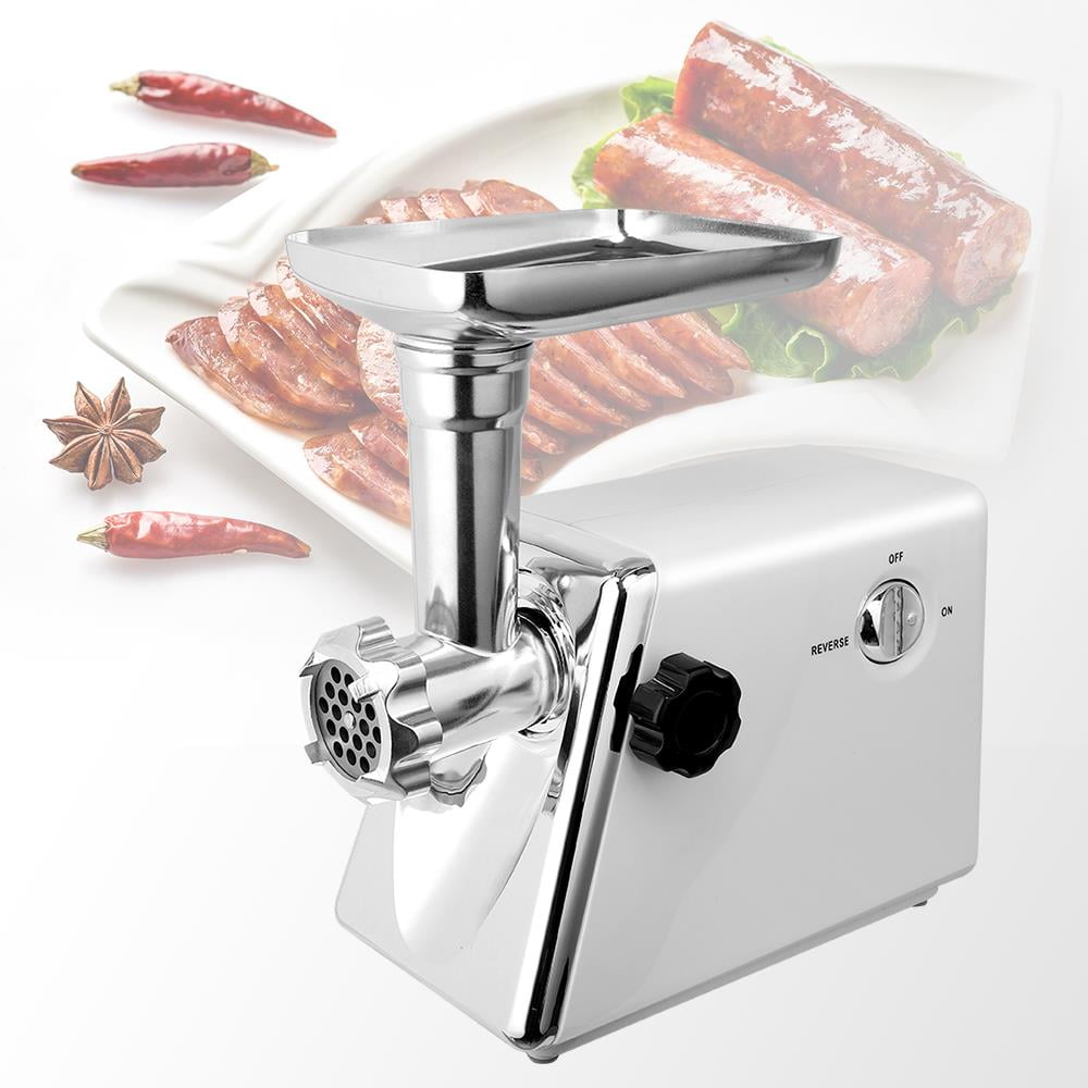 Lovinland Electric Meat Grinder Meat Machine Sausage Maker Meat Mincer Sausage Stuffer with Four Cutting Plates Red