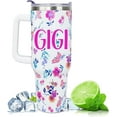 thumbnail image 3 of GIGI Gifts from Grandkids - GIGI Tumbler, GIGI Mug, GIGIs Cup - GIGI Coffee Mugs - Great Presents for Nanna, Nanny from Granddaughter for Birthday, Mothers Day -40 oz tumbler with handle Straw Lid, 3 of 5