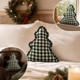 thumbnail image 4 of Eolstice Vintage Christmas Tree Shaped Throw Pillow, Ruffled Decorative Stuffed Cushion for Sofa Couch Bedroom Home Decoration, 4 of 7