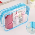 thumbnail image 6 of Sonceds Women Cosmetic Bag Multifunctional Travel Zippered Clear Makeup Toiletry Waterproof Pouch - S - Blue, 6 of 10