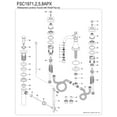 thumbnail image 6 of Kingston Brass FSC1972APX American Classic Widespread Bathroom Faucet with Pop-Up Drain, Polished Brass, 6 of 8